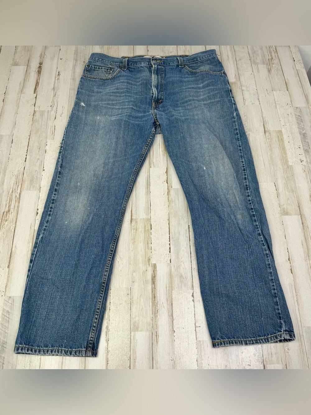 Vintage Levis 505 Pants Jeans Men 40x30 Denim Stretch Blue Straight